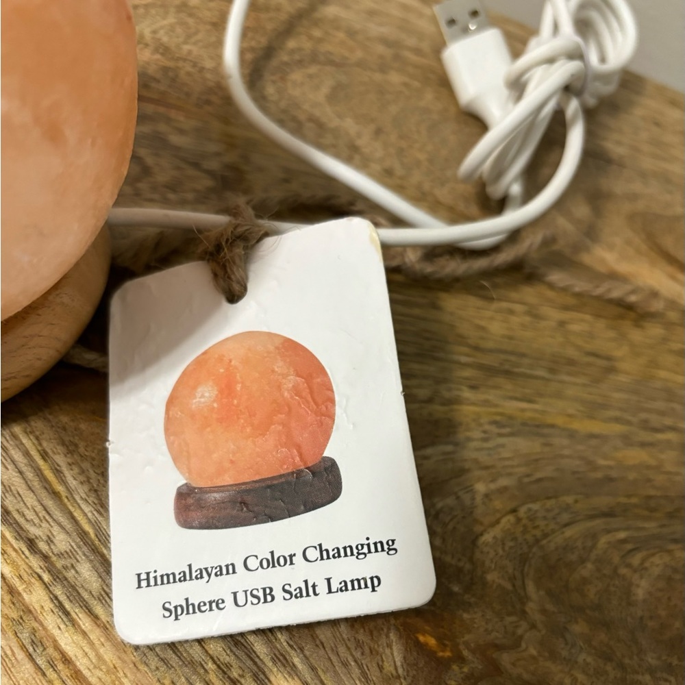 Himalayan Color Changing Sphere USB Salt Lamp